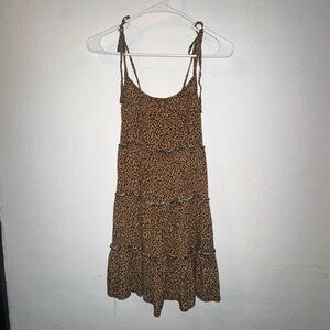 Leopard Print Sleeveless Dress